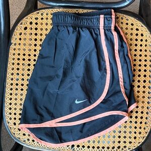 Nike Black Shorts with Orange Accents